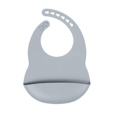 China Adjustable Hygienic Silicone Baby Feeding Bib Eco Friendly With Size Is 3.5*30.6*20.8 cm And Weight Is 81 Gram for sale