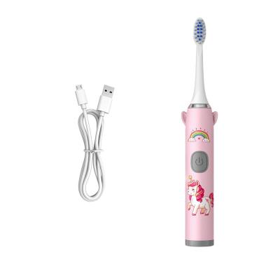China Rechargeable Electric Vibrating Kids Toothbrush Bulk And Weight Is 41 gram With Size Is 5.5*19.5*3 cm for sale