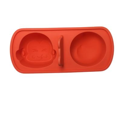 China CPSIA Custom Made Baby Goods Silicone Food Moulds For Newborn With Size Is 13.5*6.3 cm And 60 Gram With Red Colour for sale