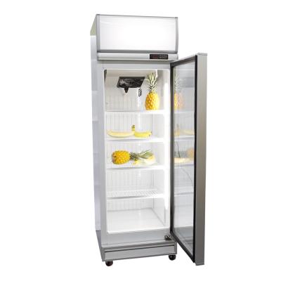 China 500L Glass Door Supermarket Upright Display Freezer for sale