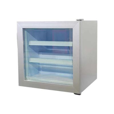 China Mini congelador de vidro da exposição da porta à venda