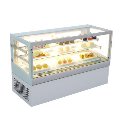 China La sobremesa de la torta de la puerta de vidrio de desplazamiento 130L exhibe el refrigerador en venta