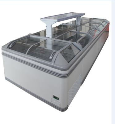 China Frozen Meat Commercial Deep Island Display Freezer for sale