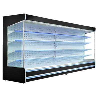 China Convenient Store Sandwich Fan Cooling Open Display Chiller for sale