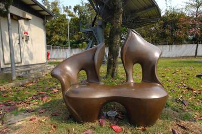 China Customized Copper Garden Art Sculpture Abstract Style Garden Decoration for sale