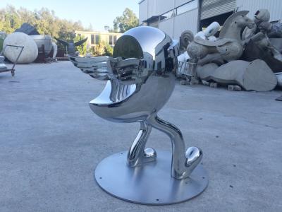 China Cartoon Metal Animal Sculptures For Garden , Outdoor Metal Bird Sculpture for sale