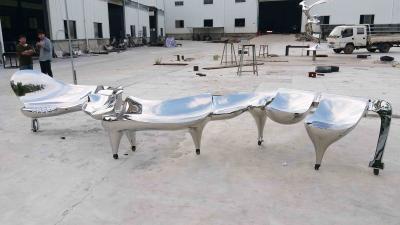 China Polished Surface Large Outdoor Sculpture , Large Contemporary Garden Sculptures for sale