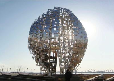 China Abstrakte große Skulptur-im Freien modernes Metallmonument für quadratische Dekoration zu verkaufen