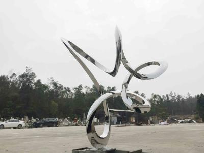 China Abstract Metal Large Outdoor Sculpture Modern Garden Ornaments Statues for sale
