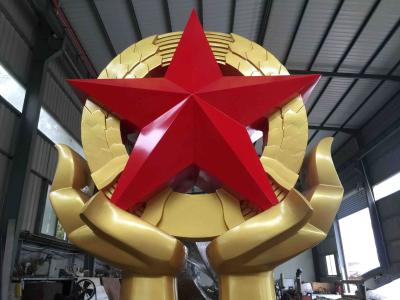 中国 ODM/OEMの真鍮の庭は5つを-先の尖った星の真鍮のベーキング ニス彫ります 販売のため