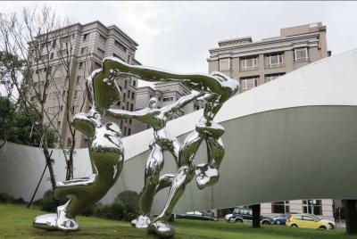 China Arte moderno de los SS del metal hecho a mano de la escultura para la decoración del paisaje en venta