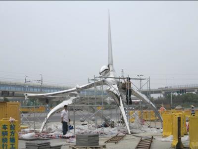 China Grande parque abstrato moderno Art Decoration da escultura do metal uma altura de 6 medidores à venda