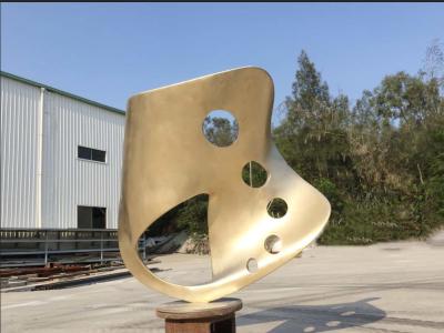 China Escultura de acero abstracta al aire libre, escultura de bronce del arte para los ornamentos del jardín en venta