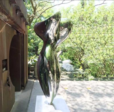 China Square Garden Ornaments Statues , Abstract Metal Outdoor Garden Sculpture for sale