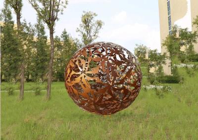 China O jardim de bronze da bola Ornaments estátuas, esculturas contemporâneas do jardim do metal à venda