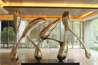 China Moderner Garten verziert Statuen, Metallkunst-Edelstahl-Garten-Skulpturen zu verkaufen