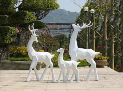 China Painted Surface Garden Animal Statues Stainless Steel Garden Ornaments for sale