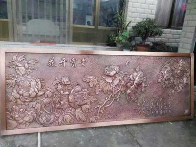 China Classical Bronze Relief Sculpture , Ancient Relief Sculpture Wall Ornaments for sale