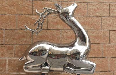 China El animal público del metal del extracto de la decoración esculpe las estatuas de los ciervos del jardín en venta