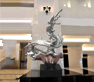 China Escultura abstracta modificada para requisitos particulares del metal, escultura pública moderna del arte para la decoración en venta