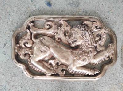 China Dekoratives Metalltierskulpturen, alte Bronzewand-Entlastungs-Skulptur zu verkaufen