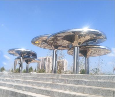 China estatuas al aire libre grandes de acero inoxidables 3M Height Abstract Style del jardín 316L en venta
