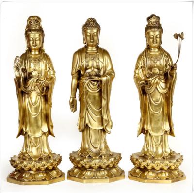 中国 現実的な古代屋外の真鍮の彫像は公衆のための装飾を彫ります 販売のため