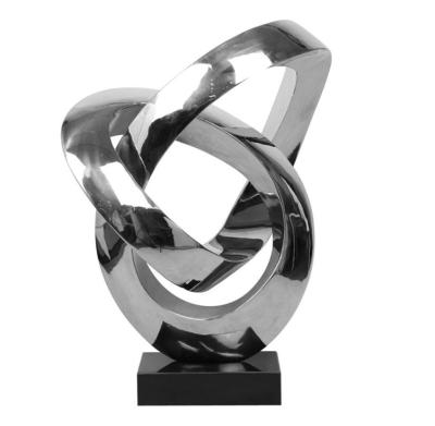 China Custom Outdoor Abstract Stainless Steel Sculpture And Metal Garden Sculpture for sale