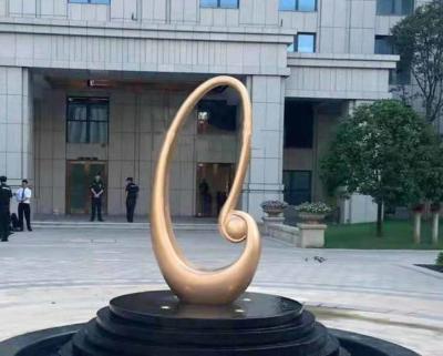China Escultura abstrata do jardim do metal, escultura de bronze da arte exterior do metal à venda