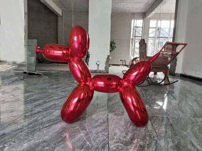 中国 注文の現代動物のステンレス鋼1.2mの泡犬の彫刻 販売のため