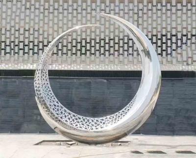China 4.0 Meter High 316L Grade Stainless Steel Sculpture for sale