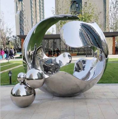 China Kundengebundene Metallskulptur im Freien, arbeiten zeitgenössische Skulptur im Freien im Garten zu verkaufen