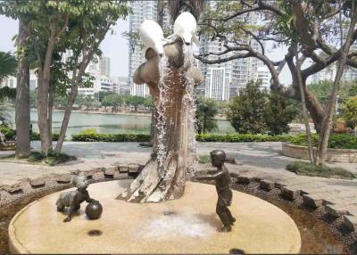 China Escultura de bronce al aire libre moderna del jardín de la longitud del OEM los 4.8m en venta