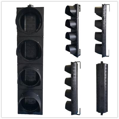 China Flip Door Detachable Appearance 200MM Housing 4-Aspect Body Part Road Traffic Light for sale
