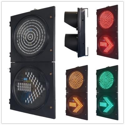 China 300MM 2-Aspect RYG Ball And Right-Arrow Road Traffic Light Detachable for sale