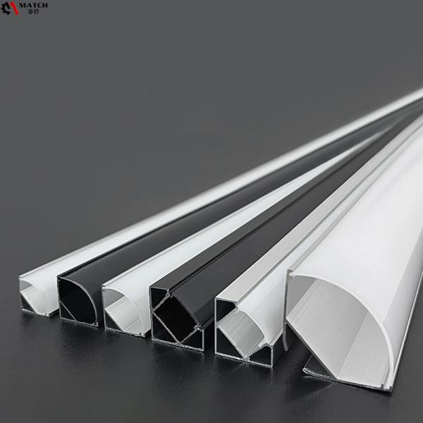 Quality Corner Mounted 2835 Aluminium Led Strip Profile Corner Extrusion for sale