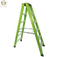 Quality Fiberglass Aluminium Telescopic Ladder Retractable For Electrician 4-10 Step for sale