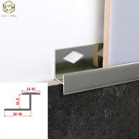 Quality OEM Extruded Aluminum Profiles Transition Trim For Door Ceramic Wall Panel for sale