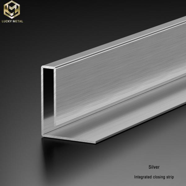 Quality Tile Trim Aluminum Extrusion Profiles Channel Floor Side for sale