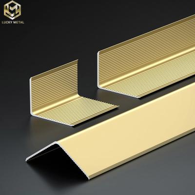 China L Section Aluminium Edge Trim Profiles Right Angle For External Corner 10MM for sale