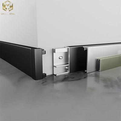 China Anodized Kitchen Aluminium Skirting Contemporary Skirting Boards Customized for sale