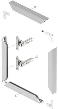 Quality T3-T8 6005 Aluminium Door Frame Profile Customized Color for sale