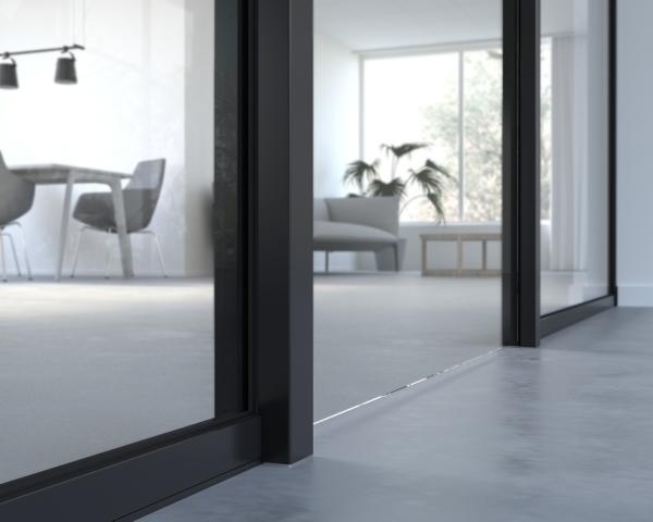 Quality Decibel Standard Aluminium Profile Door Frame Slim For Sliding Doors for sale