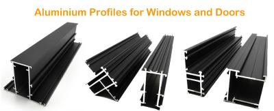 China Profil de la puerta de aluminio de extrusión anodizada para puertas correderas de vidrio en venta