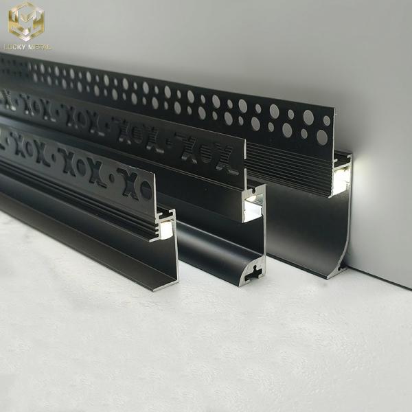 Quality Anodizing LED Aluminium Skirting Profile Board 50mm Customized for sale