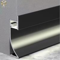Quality Brushed Aluminium Skirting Profile With Led Lights Commercial Buliding for sale