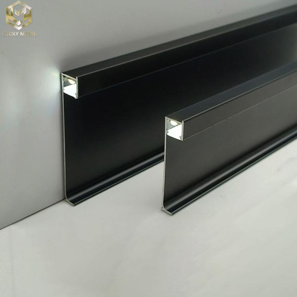 Quality Aluminium Extrusion Skirting Led Profile LED For Baseboard Lighting for sale