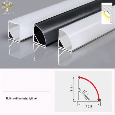 China 8 mm de aluminio LED de banda de perfil de pista de superficie a prueba de agua montado en venta