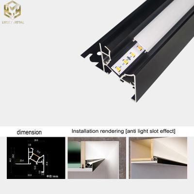 China Luz lineal moderna LED Perfiles de aluminio de extrusión de recubrimiento luz de línea de techo en venta
