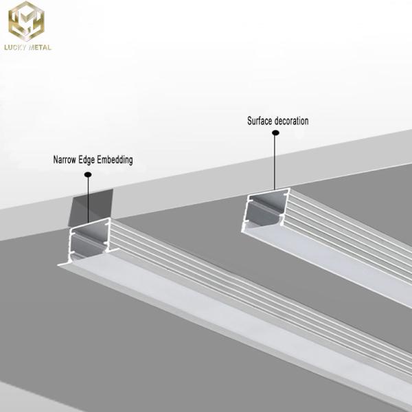 Quality Streamlined Track Corner Aluminium Led Strip Profile Light Commercial for sale